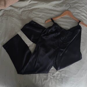 COS Black 100% Silk Trousers